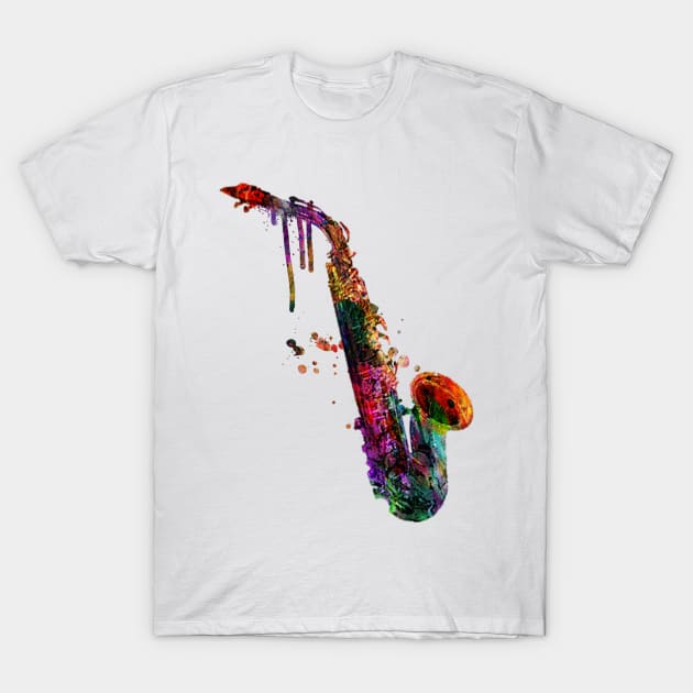 saxophone T-Shirt by MARK ASHKENAZI